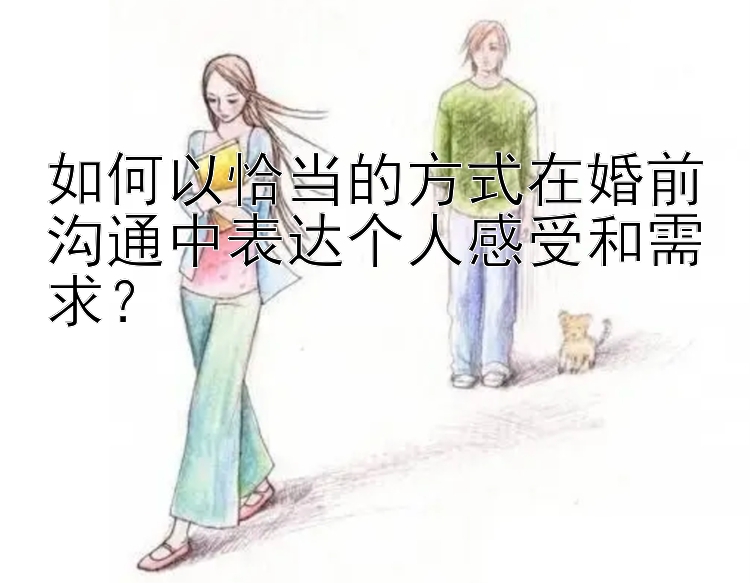 如何以恰当的方式在婚前沟通中表达个人感受和需求？