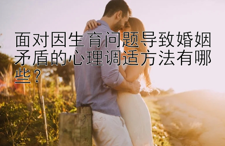 面对因生育问题导致婚姻矛盾的心理调适方法有哪些？