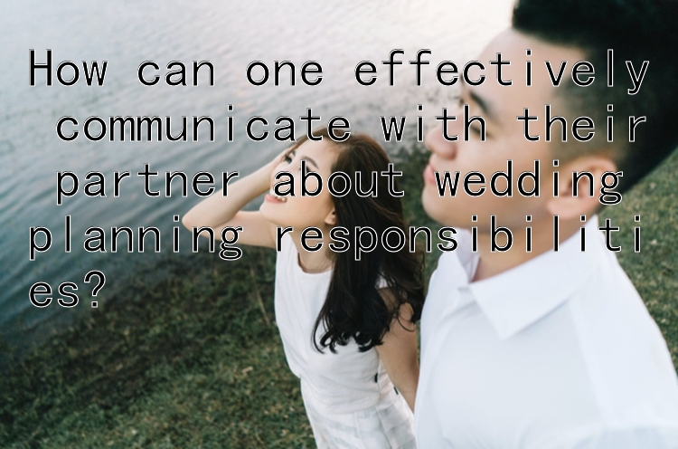 How can one effectively communicate with their partner about wedding planning responsibilities?